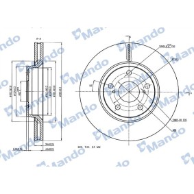 Bremsscheiben des Herstellers Mando - Originalware Artikelnummer: MBC035301