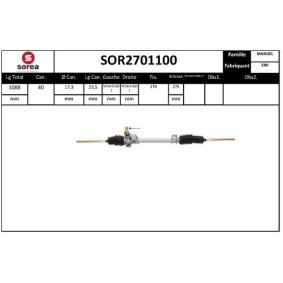 Lenkgetriebe des Herstellers SERA - Originalware Artikelnummer: SOR2701100