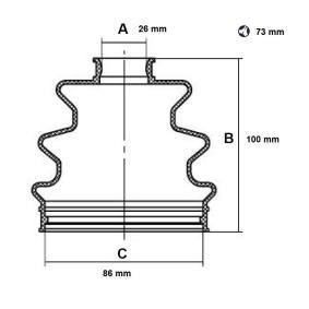 Faltenbalgsatz, Antriebswelle 59NI000 von RED-LINE günstig für 21,80 € online kaufen