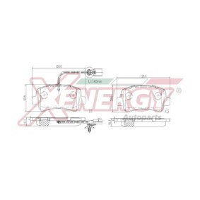 Bremsbeläge für OPEL von AP XENERGY