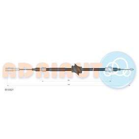 Handbremsseil des Herstellers ADRIAUTO - Originalware Artikelnummer: 03.0221