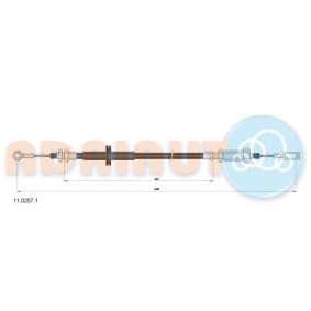 Handbremsseil 11.0207.1 von ADRIAUTO günstig für 18,41 € online kaufen