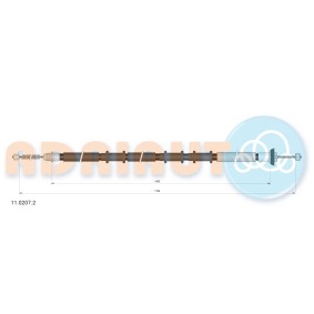 Handbremsseil 11.0207.2 von ADRIAUTO günstig für 28,29 € online kaufen