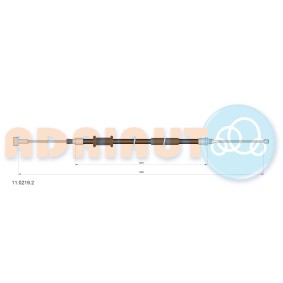 Handbremsseil 11.0219.2 von ADRIAUTO günstig für 18,18 € online kaufen