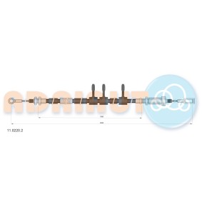 Handbremsseil 11.0220.2 von ADRIAUTO günstig für 29,93 € online kaufen