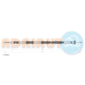 Handbremsseil 11.0239.2 von ADRIAUTO günstig für 19,87 € online kaufen