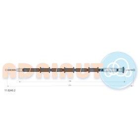 Handbremsseil 11.0240.2 von ADRIAUTO günstig für 22,73 € online kaufen