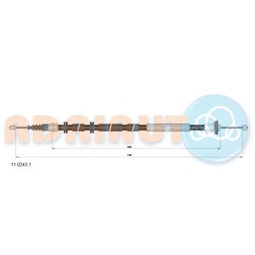 Handbremsseil 11.0243.1 von ADRIAUTO günstig für 24,97 € online kaufen