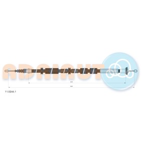 Handbremsseil 11.0244.1 von ADRIAUTO günstig für 24,44 € online kaufen