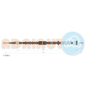 Handbremsseil 11.0255.2 von ADRIAUTO günstig für 25,01 € online kaufen