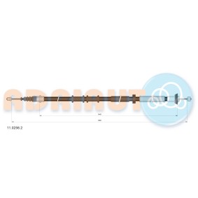 Handbremsseil 11.0256.2 von ADRIAUTO günstig für 25,01 € online kaufen
