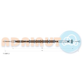 Handbremsseil 11.0261.2 von ADRIAUTO günstig für 27,35 € online kaufen
