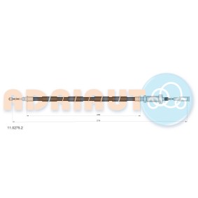 Handbremsseil 11.0275.2 von ADRIAUTO günstig für 34,80 € online kaufen
