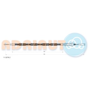 Handbremsseil 11.0276.2 von ADRIAUTO günstig für 36,89 € online kaufen