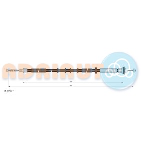 Handbremsseil 11.0297.1 von ADRIAUTO günstig für 24,83 € online kaufen