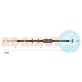 Acquista Cavo freno a mano da ADRIAUTO 19.0228 a buon mercato per soli 13,21 €