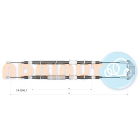 Handbremsseil 33.0209.1 von ADRIAUTO günstig für 33,90 € online kaufen