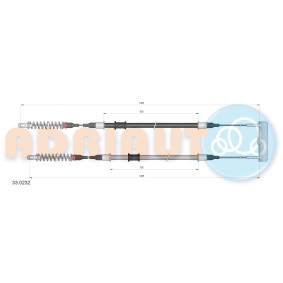 Handbremsseil 33.0232 von ADRIAUTO günstig für 23,86 € online kaufen