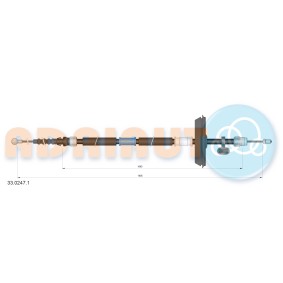 Handbremsseil 33.0247.1 von ADRIAUTO günstig für 38,11 € online kaufen
