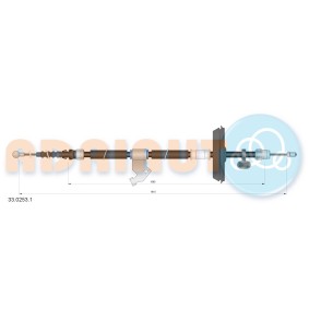 Handbremsseil 33.0253.1 von ADRIAUTO günstig für 35,58 € online kaufen