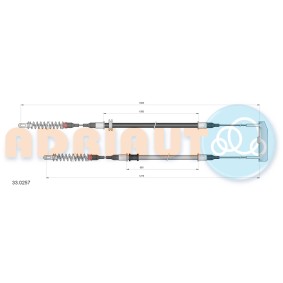 Handbremsseil 33.0257 von ADRIAUTO günstig für 28,19 € online kaufen