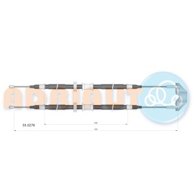 Handbremsseil 33.0276 von ADRIAUTO günstig für 22,73 € online kaufen