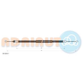 Handbremsseil 35.0203.1 von ADRIAUTO günstig für 11,23 € online kaufen