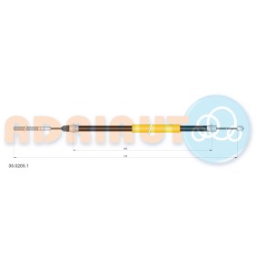 Handbremsseil 35.0205.1 von ADRIAUTO günstig für 10,52 € online kaufen
