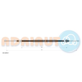 Handbremsseil 35.0206.1 von ADRIAUTO günstig für 17,72 € online kaufen