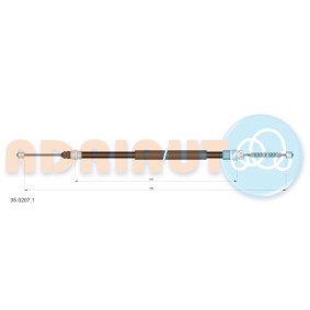 Handbremsseil 35.0207.1 von ADRIAUTO günstig für 11,23 € online kaufen