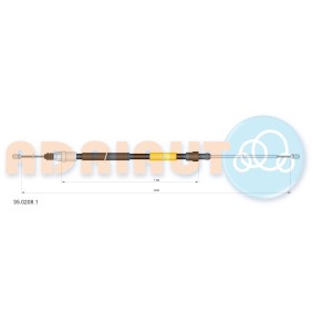 Handbremsseil 35.0208.1 von ADRIAUTO günstig für 15,66 € online kaufen