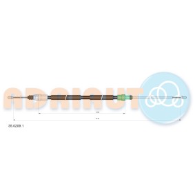 Handbremsseil 35.0209.1 von ADRIAUTO günstig für 22,17 € online kaufen