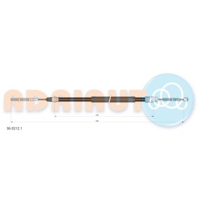 Handbremsseil 35.0212.1 von ADRIAUTO günstig für 8,85 € online kaufen