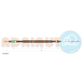 Handbremsseil 35.0226.1 von ADRIAUTO günstig für 33,26 € online kaufen