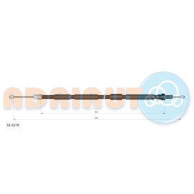 Handbremsseil 35.0278 von ADRIAUTO günstig für 13,53 € online kaufen