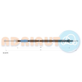 Handbremsseil 35.0279 von ADRIAUTO günstig für 12,99 € online kaufen