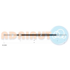 Handbremsseil 35.0288 von ADRIAUTO günstig für 11,38 € online kaufen