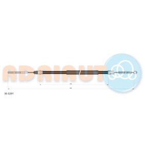 Handbremsseil 35.0291 von ADRIAUTO günstig für 12,43 € online kaufen