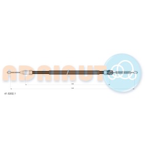 Handbremsseil 41.0202.1 von ADRIAUTO günstig für 12,48 € online kaufen