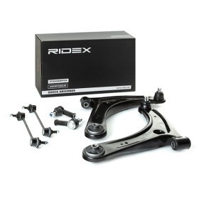 Achetez des Kit de réparation, bras triangulaire RIDEX 772S0312 à prix pour 120,38 €