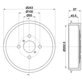 Bremstrommel MBD404 von MINTEX günstig für 33,30 € online kaufen