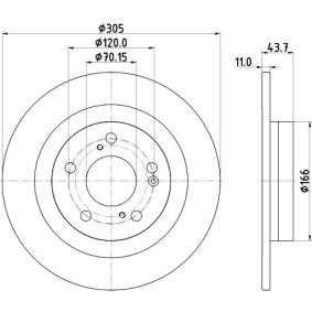 HONDA Bremsscheibe von MINTEX