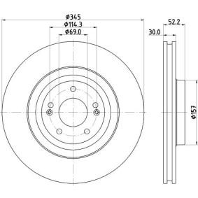 Bremsscheibe für HYUNDAI von MINTEX