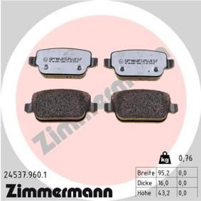 Bremsbeläge 24537.960.1 von ZIMMERMANN günstig für 112,06 € online kaufen