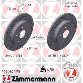Bremsscheibe 590.2829.53 von ZIMMERMANN günstig für 96,69 € online kaufen