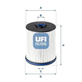 Kraftstofffilter für OPEL von UFI