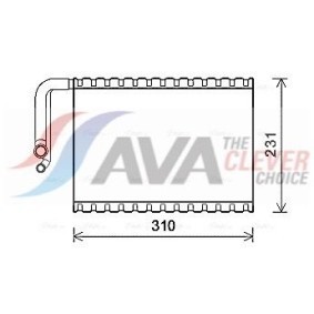 Wärmetauscher, Innenraumheizung LA6031 GAZ von AVA COOLING SYSTEMS