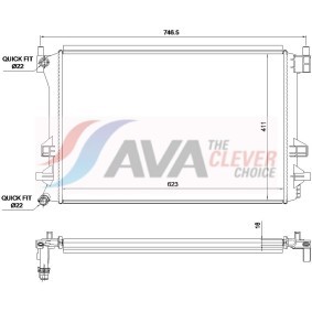 Compre Evaporador de AVA COOLING SYSTEMS online para IS II (GSE2_, ALE2_, USE2_) a preços moderados