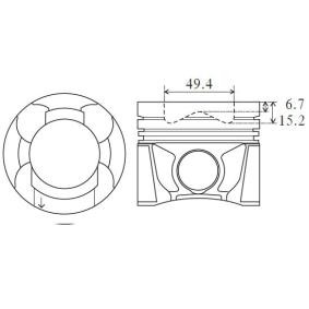 Kolben des Herstellers FAI AutoParts - Originalware Artikelnummer: PK23-000