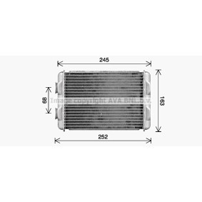 Acquista Scambiatore calore per riscaldamento abitacolo da PRASCO AL6158 a buon mercato per soli 60,51 €